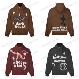 Hoodies voor heren Sweatshirts Frog Drift Broken Planet Street chic Geschuimd katoen Trend Los oversized fluwelen Kleding Tops Sweatshirt Pullover Hoodies voor heren T240118