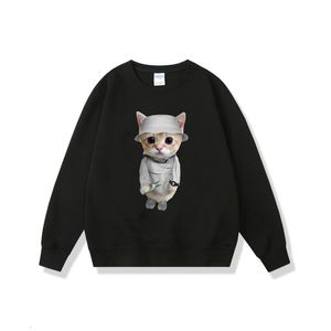 Sweats à capuche pour hommes Sweatshirts Drôle Rappeur Yung Lean Kitty Sweat Hommes Femmes Mode Vintage Polaire Coton Pull Hip Hop Rock Style 230630