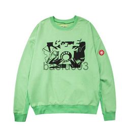 Heren Hoodies Sweatshirts Fw Cavempt c e Cav Empt Ce Sweatshirt Top Street Wear Groene Kleur Trui j