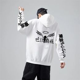 Heren Hoodies Sweatshirts Gambar Valhalla Tokyo Revengers Anime Cosplay Pullover Casual Graphic Drukte Hoodie Cozy Tops 220919
