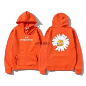 Sudaderas con capucha para hombre Sudaderas GD G-DRAGON Sudadera con capucha de crisantemo Peaceminusone de gran tamaño Jersey Hombres Mujeres Moda casual Sudaderas de hip hop de alta calidad YQ231013