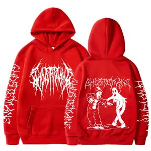 Heren Hoodies Sweatshirts Ghostmane dubbelzijdige bedrukte Hoodie Sweatshirt Men's Fashion Hip-Hop Metal Rock Hoodie Sweatshirt en Y2K Hoddies 230811