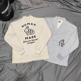 Sweats à capuche pour hommes Sweatshirts de bonne qualité Cardigan fabriqué par l'homme Lapin Sweats à la mode Hommes 1 1 Fabriqué par l'homme Col en V Tricoté Femmes Manteau à col rond Vêtements pour hommes