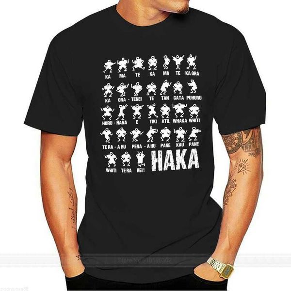 Sudaderas con capucha para hombre Haka Action Silhouette Hombres Mujeres Nueva Zelanda Todas las camisetas Top Black Funny Rugby Cool Casual Pride T Shirt Hombres Unisex Nuevo
