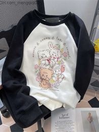 Sudaderas con capucha para hombres sudaderas harajuku y2k kaii estampado trabajo sudadera capucha para mujeres 2023 moda japonesa ropa de calle dulce estampado de gran tamaño z230818