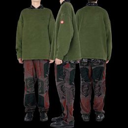 Sweats à capuche pour hommes Sweatshirts de haute qualité CAVEMPT C.E Crewneck Hommes 1 1 Plus Velours Chaud Simple Brodé Chemise Sweatshirts Cav Empt Femmes Sweats À Capuche