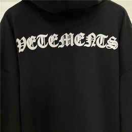 Sweats à capuche pour hommes Sweatshirts Vetements de haute qualité Mode Hommes Sweat à capuche 1 1 Sweat à capuche brodé Vetements Gothic Sweatshirts Femmes Streetwear Pulls 113