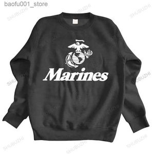 Heren Hoodies Sweatshirts homme katoenen hoodie mode Marine Corps U.S. United States Marines USMC Militaire Heren Sportkleding katoenen sweatshirt voor jongens Q240217