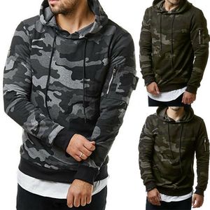 Heren Hoodies Sweatshirts Hooded sweatshirt Brand Autumn Winter Camouflage Militaire sportkleding Casual jas mannelijke pullover jas M-3XL 221124