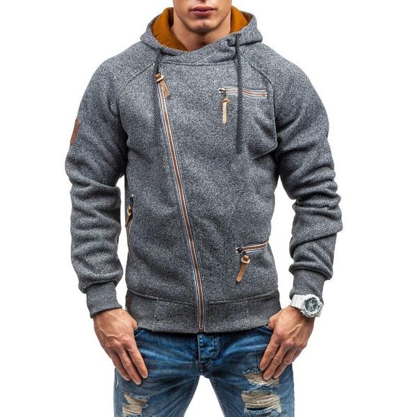 Sudaderas con capucha para hombre, sudadera con capucha, ropa informal, tapeta oblicua, invierno cálido para hombre