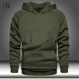 Sweats à capuche pour hommes Sweats à capuche Sweats Hommes Sweat à capuche couleur unie Hip Hop Streetwear Outwear Automne Hiver Sweat à capuche à manches longues Homme Pull Survêtement 230222