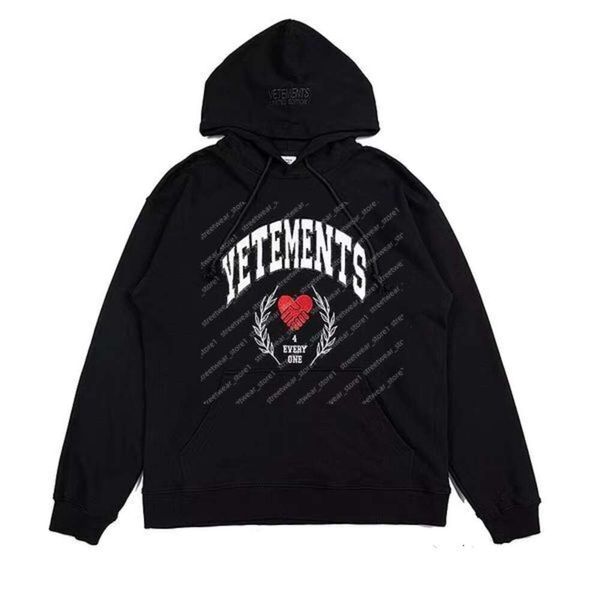 Sweats à capuche masculine Sweatshirts Hot Drill Letter Velements Sweet Hoodie High Quality Broidered Hooded Pullover surdimensionné Vetation Sweatshirts Men Femmes 628