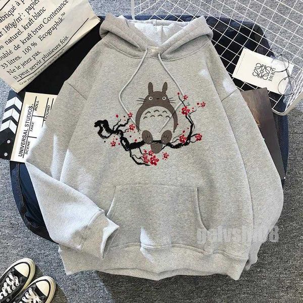 Sudaderas con capucha para hombres Sudaderas Hot Japanese Anime Comic Totoro Sudaderas con capucha impresas Hombres Sudaderas para mujeres Harajuku Ropa de gran tamaño Moda Streetwear Boys Tops T221008