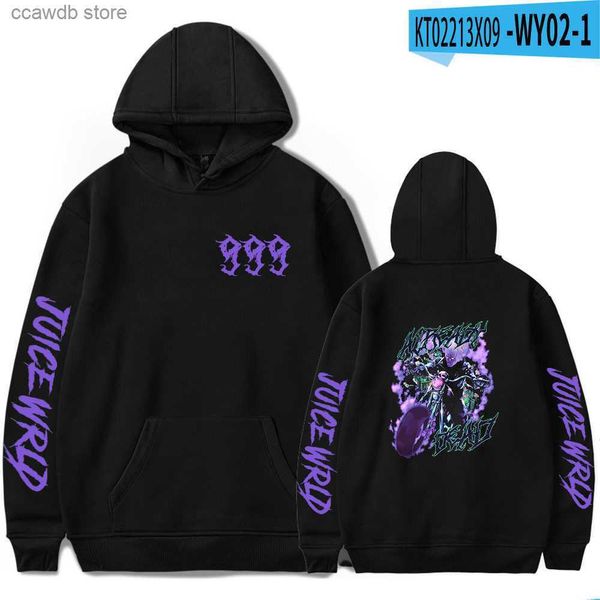 Sudaderas con capucha para hombre Sudaderas con estampado en caliente Juice WRLD Negro Hombres Mujeres Unisex Chándales Hip Hop Rapero Streetwear Casual Niños Niñas Jerseys T231030