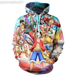 Hommes Hoodies Sweats Vente Chaude One Piece 3D Hoodies Hommes Et Femmes Aikooki Vente Chaude Mode Classique Anime Harajuku Sweats Marque Sweat À Capuche Casual Tops L230721