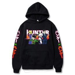 Heren Hoodies Sweatshirts Hunter x Hunter Killua Leorio Kurapika Gon Hisoka en Neferfitou Long Sleeve hoodie Harajuku Unisex Tops T221008
