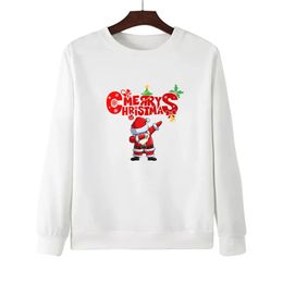 Sweats à capuche pour hommes Sweatshirts HX Sweat-shirt de Noël Funny Cartoon Santa Imprimé Tops Sportshirt Mode Chemises décontractées Streetwear Hommes Vêtements S-7XL 231205
