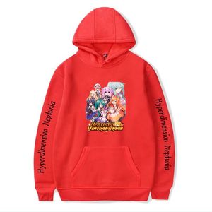 Heren Hoodies Sweatshirts Hyperdimension Neptunia Hoodie Street Men/Women Kawaii Loose Deskleding Anime pullover Sweatshirt Jongeren