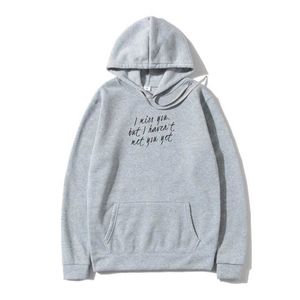 Heren Hoodies Sweatshirts Ik mis je unisex Outerwear vriendje Zweetspeatsshir vriendin bovenkleding paar hoody nieuwe arri y240510