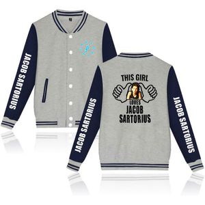 Sweats à capuche pour hommes Sweats Jacob Sartorius Printemps O-cou Motif Chemise de Baseball Imprimée Confortable Streetwear Harajuku Style Couple Veste