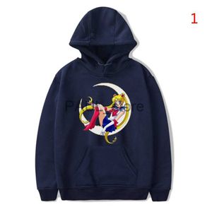 Hoodies voor heren Sweatshirts Japan Anime S-Sailors Moon Hoodies met print Unisex Sweatshirts Casual Hoodie met lange mouwen Pullover Fan Outdoor Sweatshirts x0720