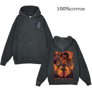 Heren Hoodies Sweatshirts Japanse Anime Print Hoodies Mannen Vrouwen Trui 100% Katoen Hip Hop Streetwear Harajuku Tops Unisex hoodies drop 230921