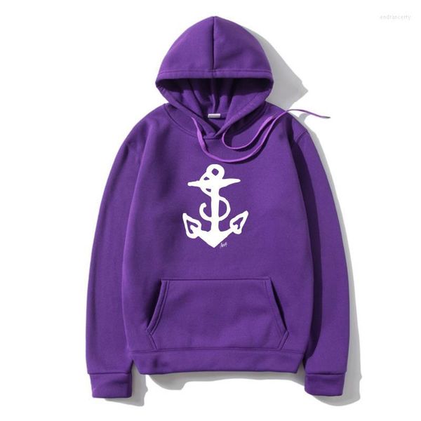 Sudaderas con capucha para hombre JERRY Tattoo Anchor Logo Slim Fit Jersey S