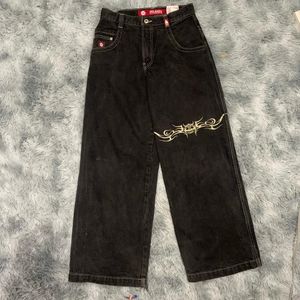 Sudaderas con capucha para hombres Sudaderas JNCO Jeans Y2k Hip Hop Estampado gráfico Gótico Negro Baggy Retro Pantalones Hombres Mujeres Streetwear Pantalones de pierna ancha de cintura alta 231018