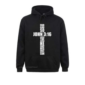 Heren Hoodies Sweatshirts John 3 16 Christelijke kruist religieuze Bijbelverzen Gift Hoodies Retro Womens Sweatshirts 3D Hoodies Jonge kleding Q240521