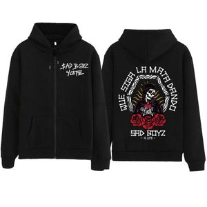Mannen Hoodies Sweatshirts Junior H Sad Boyz 4 Leven Rits Hoodie Harajuku Trui Tops Sweatshirt Streetwear Fans Gift 24328