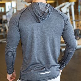 Sweats à capuche pour hommes Sweats KAMB Veste à manches longues T-shirts Vêtements d'entraînement à séchage rapide Respirant T-shirt de sport pour hommes 230703