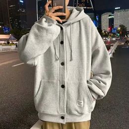Heren Hoodies Sweatshirts Kpop Style Streetwear Pockets Men Casual Harajuku Clothing Pullover Loose 231020