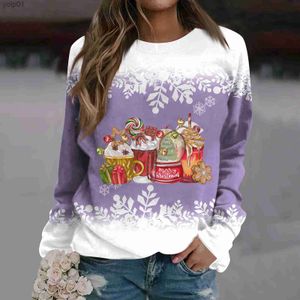 Heren Hoodies Sweatshirts Dames Kerst Hoodies Winter Shirt met ronde hals Lelijk Lichtgewicht Klassiek Gedrukt Lange slee Sweatshirt Effen Kerst Top SweaterL231107