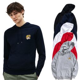 Sudaderas con capucha para hombre Sudaderas Leopardo Tigre Cabeza Letra Casual Transpirable cómodo Algodón elástico Slim Fit Estilo Top Hombre Cuello redondo Tamaño S-3XL GG644