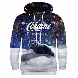 Sweats à capuche pour hommes Sweatshirts à capuche Let It Snow Sweat à capuche imprimé 3D Sweat à capuche fantaisie Sweats à capuche zippés Pulls imprimés pour hommes L231122