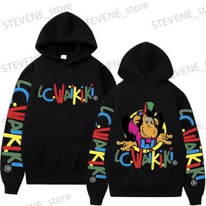 Heren Hoodies Sweatshirts Limited Edition Lc Waikiki Monkey Print Hoodie Heren Dames Mode Esthetiek Sweatshirts Herfst Winter Strt Trend Losse Hoodies T240326