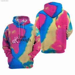 Heren Hoodies Sweatshirts Live action movie Barbie Omliggende cosplay3D Digital Print I Am Kenough trui met capuchon T231109