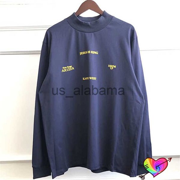 Sweats à capuche pour hommes Sweatshirts à manches longues Col ras du cou Jésus est roi Sweatshirts Hommes Femmes Peinture Sweat à capuche imprimé Lâche 2022 Ye Tour Sweatshirts x0905