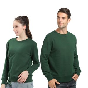 Heren Hoodies Sweatshirts Sweatshirt met lange mouwen 2023 Winter Solid Color Army Green Streetwear Slim Men M-3XL Big Sizemen's