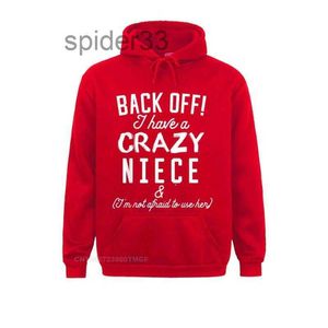 Sweats à capuche pour hommes Sweatshirts à manches longues pour femmes drôle tante oncle sweat à capuche surdimensionné Back Off j'ai une nièce folle capuches confortables 0bzk YY29