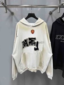 Heren Hoodies Sweatshirts Luxe Borduren Distressd Football Club Dames Heren Sweatshirts met capuchon Hoodies Oversized Heren Casual Katoenen Hoodie J231011