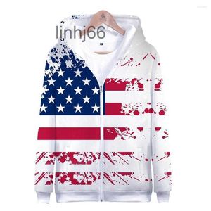 Heren Hoodies Sweatshirts Luxe Onafhankelijkheidsdag Mannen Rits Vierde Juli en voor Dames Mode Casual Top 3d Printz4q3lz3w Z44I