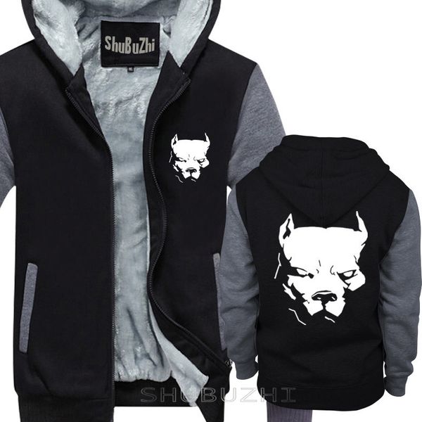 Sweats à capuche pour hommes Sweatshirts mâle drôle présent PITBULL American Pit Bull Spiked Dog Collar Hommes manteau chaud Hommes veste épaisse Imprimer Coton manteau chaud sbz5188 230822