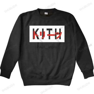 Sudaderas con capucha para hombre Sudaderas hombre sudaderas venta caliente Caja de bordado Kith con capucha Hombres Wome 11 Alta calidad NEGRO KITH Top primavera masculina sprint sudaderasL231209