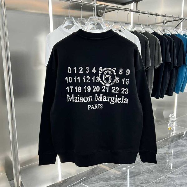 Sweats à capuche pour hommes Sweatshirts Margiela Automne Nouveaux modèles unisexes Sweat-shirt à col rond Lettre Imprimer Mode Hommes et femmes Couple Pull surdimensionné X0905