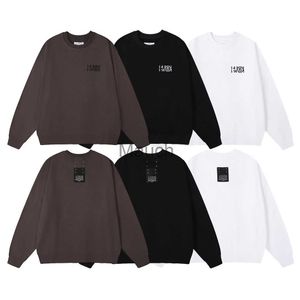 Sweats à capuche pour hommes Margiela nouveau couple de printemps et d'automne mm6 numéros brodés à la main étiquette à quatre coins en vrac rond ne hommes et femmes sweat J230901