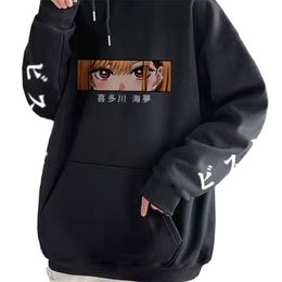 Heren Hoodies Sweatshirts Marin Kitagawa Mannen Japanse Anime Sweatshirt Streetwear Unisex Lente Herfst Losse Lounge Wear Hoody Gedrukt Sajuna 220913