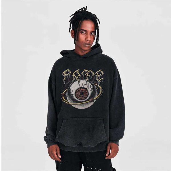 Sweats à capuche pour hommes Sweatshirts MATTA Retro Eye Print Ajusté à capuche Vêtements Pur coton Top Pull Winter Street Wear High Street Commuting Hoodiesyolq