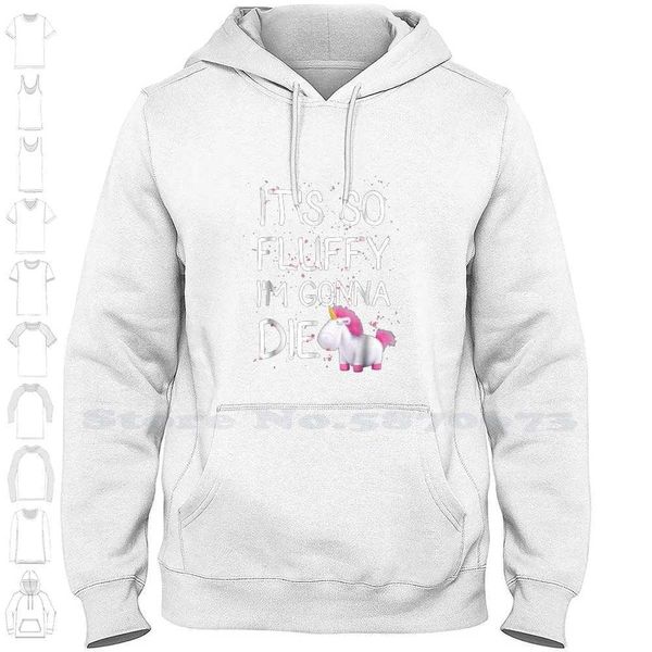 Sudaderas con capucha para hombre Me It S So Fluffy Unicorn Graphic T Shirt Sudadera con capucha de manga larga Fluffy Unicorn GraphicL23116