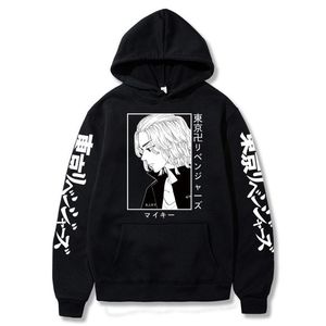 Sweats à capuche pour hommes Sweatshirts Hommes et femmes Anime Tokyo Revengers Mikey Pull imprimé Casual Fashion Hoodie Tops